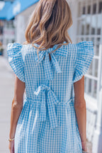 Deborah Sleeve Gingham Maxi Dress