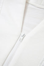 Nyomi Color Textured Zip Pullover