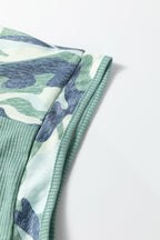 Mazie Mist Ribbed Patchwork PLUS Tee