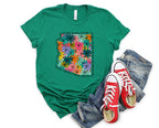 Wholesale Arizona Floral Graphic Tee - White