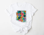 Wholesale Arizona Floral Graphic Tee - Mint