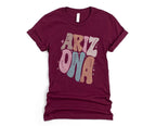 Wholesale Pastel Arizona Graphic Tee - Navy