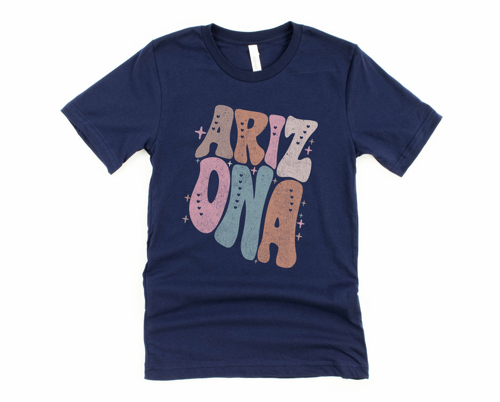 Wholesale Pastel Arizona Graphic Tee - Heather Sand