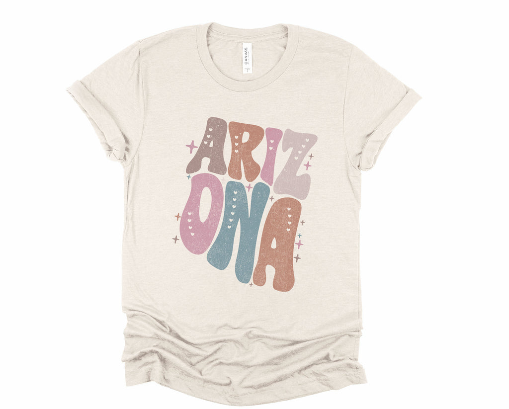 Wholesale Pastel Arizona Graphic Tee - Sand Sweatshirt