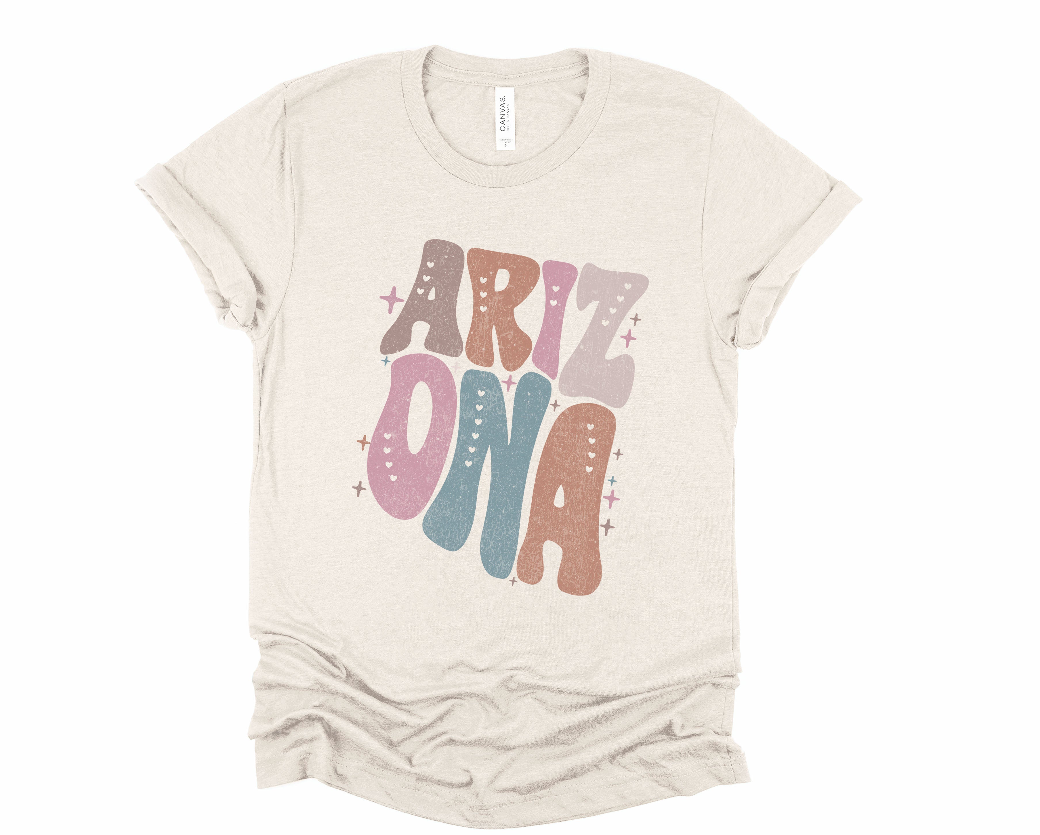 Wholesale Pastel Arizona Graphic Tee - Sand Sweatshirt
