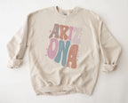 Wholesale Pastel Arizona Graphic Tee - Maroon