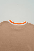 Sofia Trim Drop Shoulder Sweater
