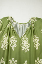 Gabriella Floral Short Sleeve PLUS Top