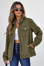 Remi Zip Up Flap Shirt