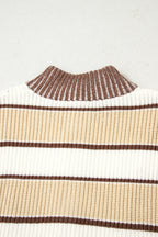 Gloria Zip Drop Shoulder Sweater