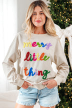 Sylevi Graphic Ribbed Loose Sweatshirt