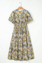 Nora Puff Sleeve Long Dress