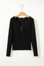 Waverly Sleeve Ribbed top Long Sleeve Top