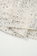 Stella Stream Sequin Hooded Long Sleeve Top