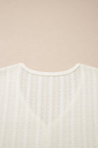 Frankie Raw Seam Henley Tee