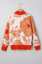 Theaella Zip Collared Pullover Sweater