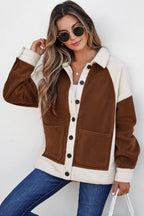 Alia Patchwork Down Fleece Shacket