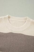 Amelia Colorblock Loose Pullover Sweater