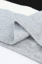 Elizabeth Striped Ribbed Knit Sweater
