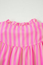 Juniper Stripe Ruffled Summer Blouse