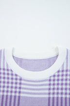 Giuliana Ribbed Trim Loose Sweater