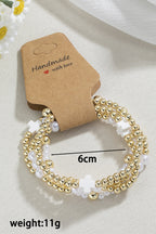 Arely Beaded Elastic Layered Bracelet