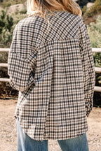 Ava Flap Patchwork Plaid Shacket