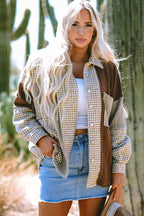 Luna Houndstooth Loose Shacket