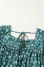 Adelynn Square Ruffled Trim PLUS Blouse