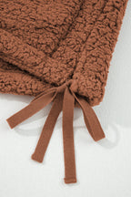 Evelyn Knot Side Plush Vest