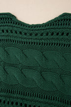 Emma Cable Knit Cropped Sweater