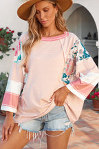 Abigail Block Patchwork Oversized Top
