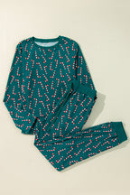 Emma Candy Cane Printed Top