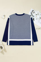 Reese Stripe Dolman Oversize Tunic Sweater