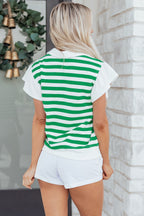 Sawyer Ruffled Short Sleeve Blouse