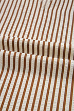 Blair Tied Cuffs Seersucker Blouse