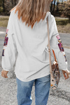 Aria Christmas Fashion Corded Sweatshirt