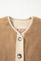 Lilisha Corduroy Edge Patchwork Jacket