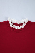 Brooklynn Patchwork Cuffs Loose Sweater