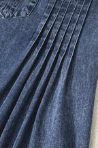 Autumn Tied Pleated Mini Dress