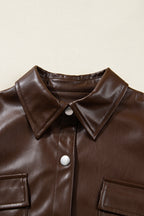 Mila Drawstring Hem Leather Jacket