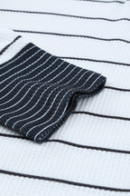 Simone Henley Waffle Knit Top
