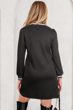 Edith Sleeve Shift Mini Dress