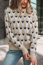 Aspyn Ribbed Trim Loose Sweater