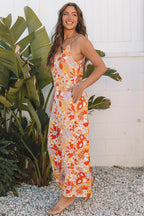 Navy Wide Leg Sleeveless Jumpsuit