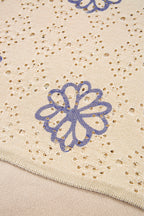 Harper Eyelet Drop Shoulder Sweater