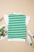 Luisa Ruffled Short Sleeve Blouse