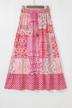 Tasora Elastic Waistband Maxi Skirt