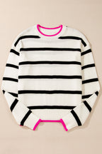 Avery Contrast Drop Shoulder Sweater