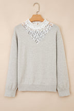 Sophia Patchwork Drop Shoulder Sweater